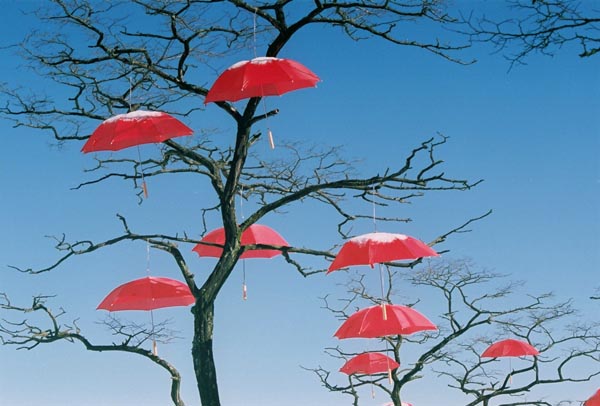 Red Umbrellas 1